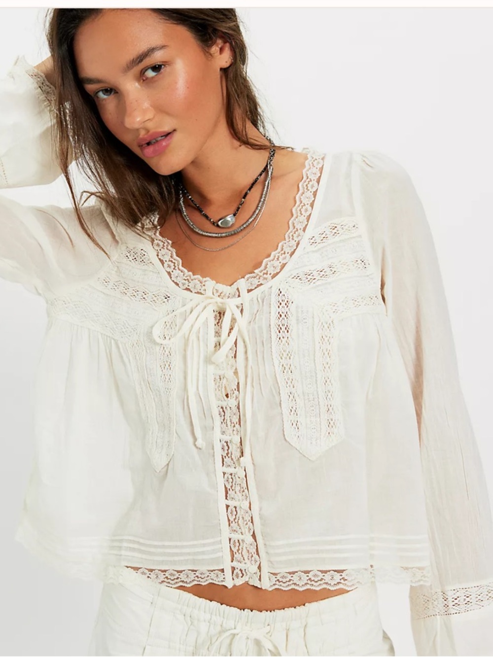 Free People Forevermore Long-Sleeve Top
